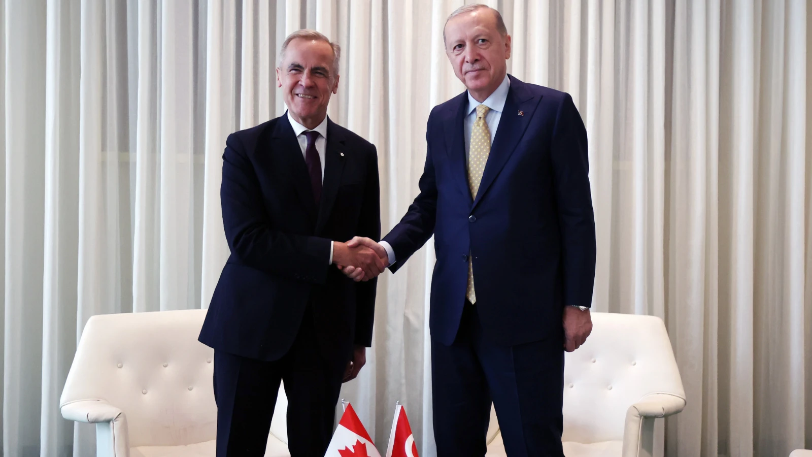 Cumhurbaşkanı Erdoğan, Kanada Başbakanı Carney'i kabul etti