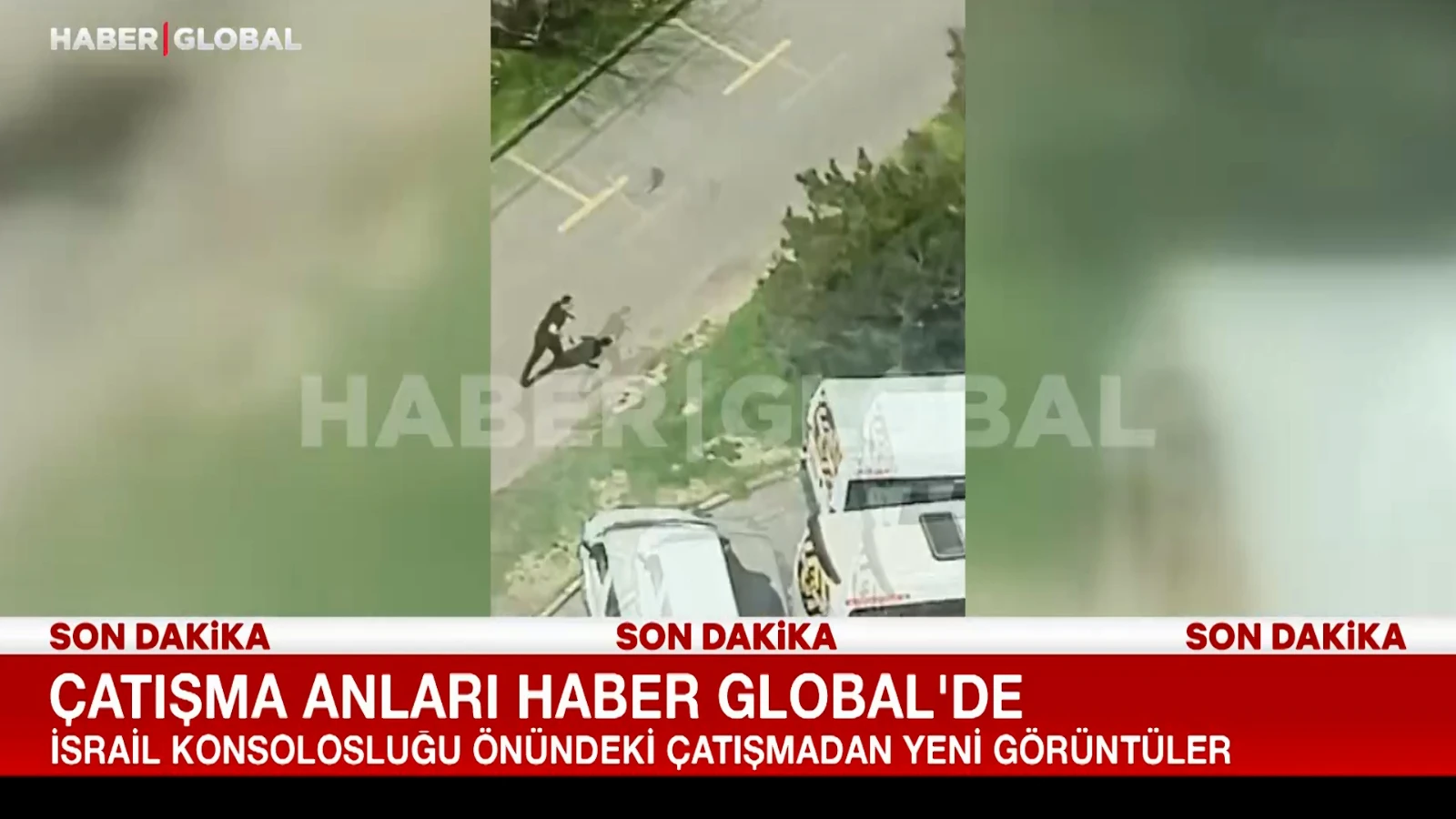 İsrail Konsolosluğu önündeki çatışmanın yeni görüntüleri ortaya çıktı!