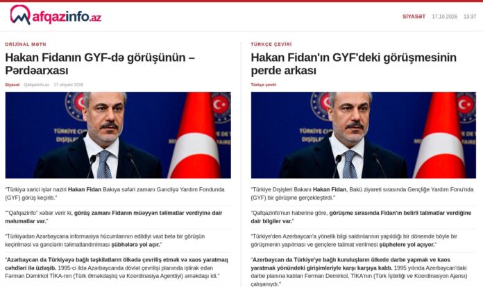 Azerbaycan Medyasından Hakan Fidan’a "Darbe Ve Kaos" Suçlaması: Büyükelçilik İddiaları Yalanladı