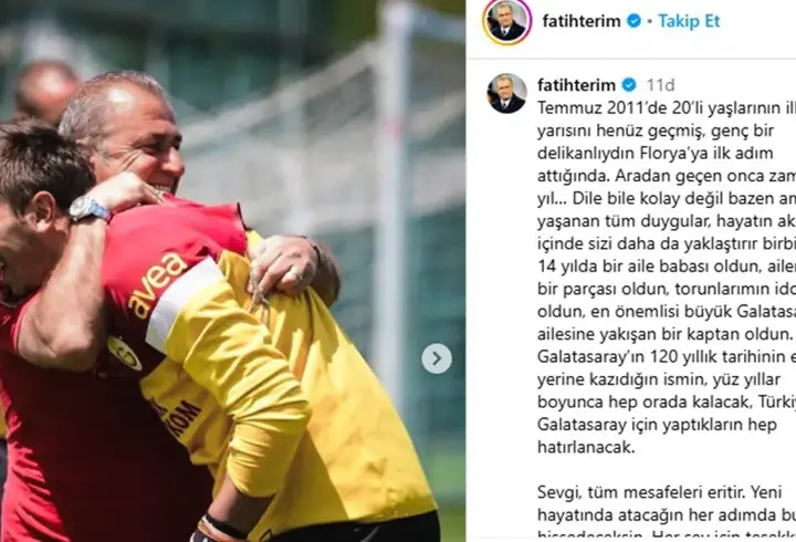 Fatih Terim, Fernando Muslera’ya veda etti