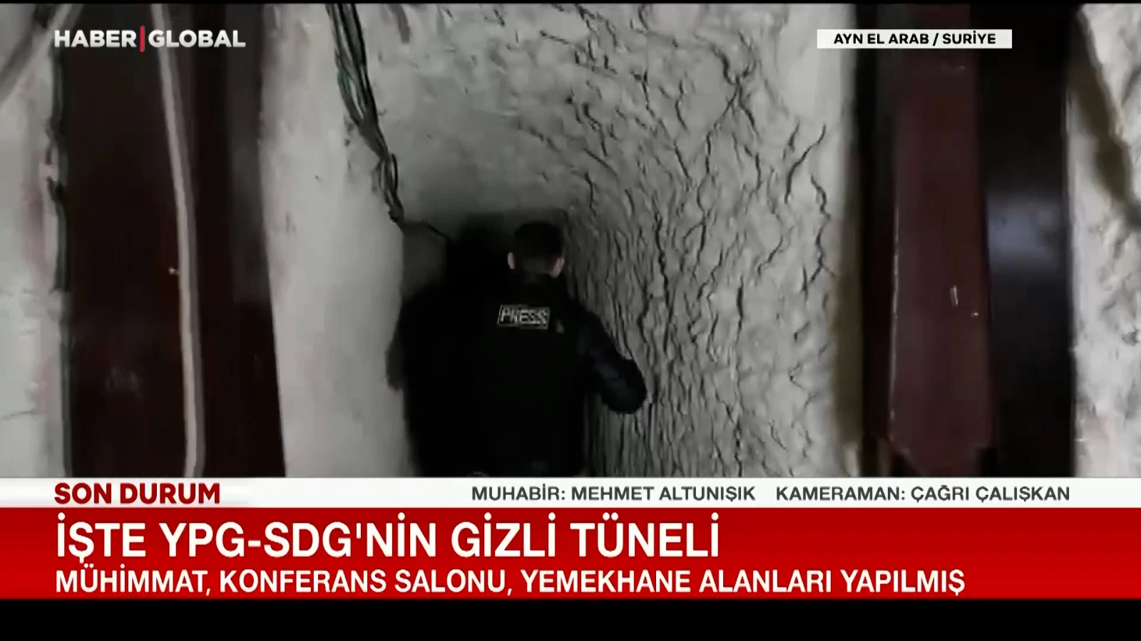 İşte YPG'nin gizli tüneli!