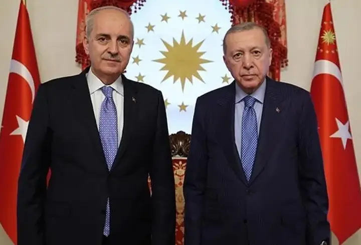 Cumhurbaşkanı Erdoğan, TBMM Başkanı Kurtulmuş'u kabul etti
