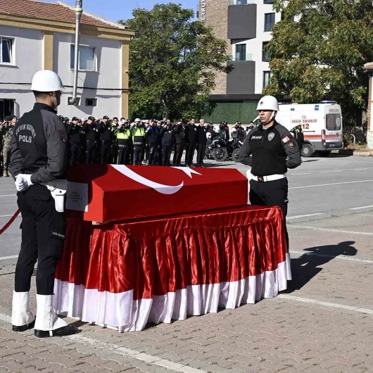 Geçirdiği Kaza Sonucu Hayatını Kaybeden Polis Memuruna Son Görev