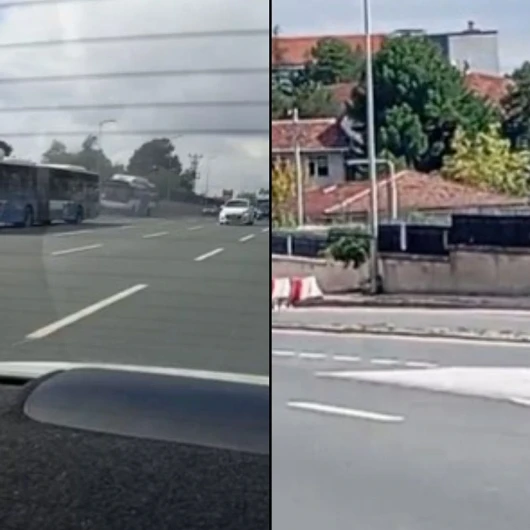 Ankara’da Ego Otobüsünün İki Arka Lastiği Birden Koptu! O Anlar Kamerada