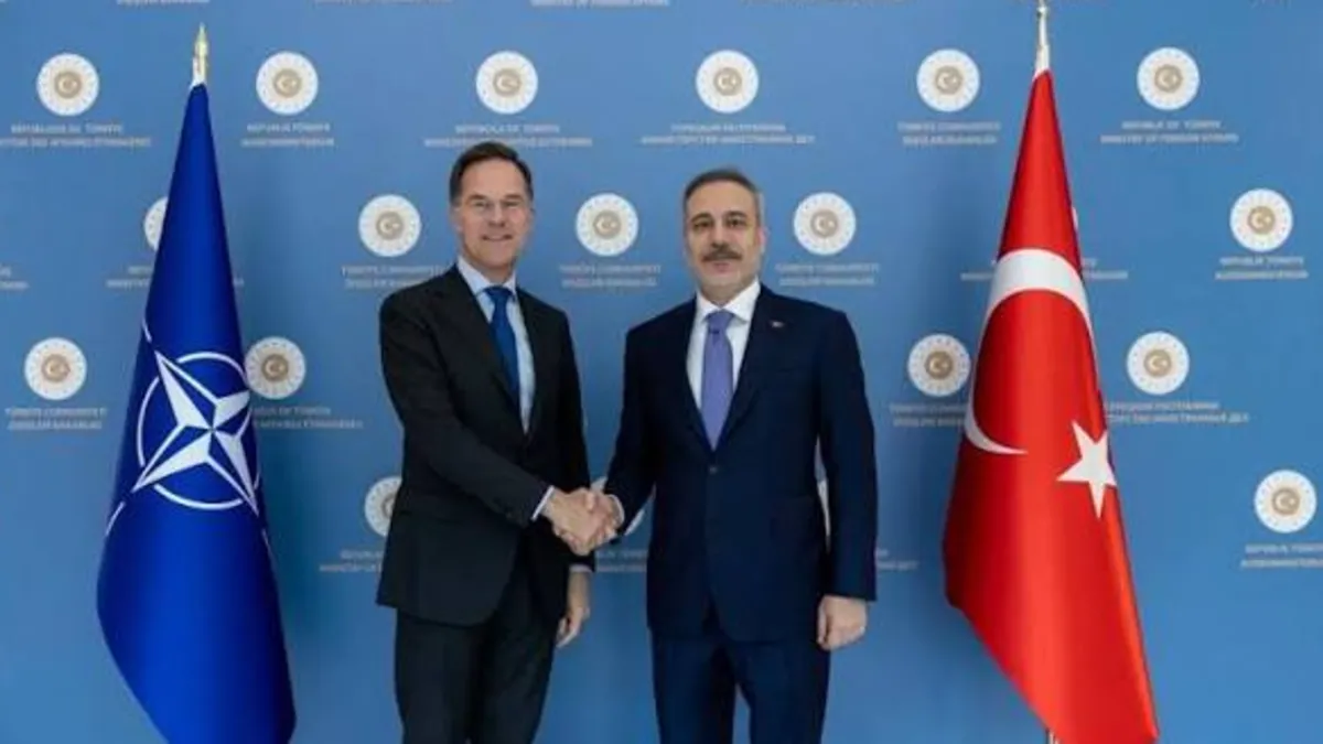 Bakan Fidan NATO Genel Sekreteri Rutte İle Bir Araya Geldi
