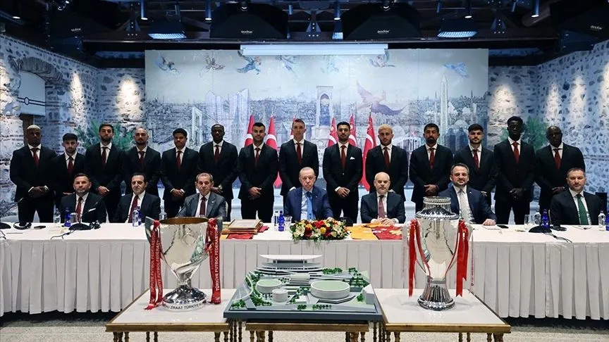 Cumhurbaşkanı Erdoğan, Galatasaray'a Şampiyonlar Ligi'nde başarı diledi