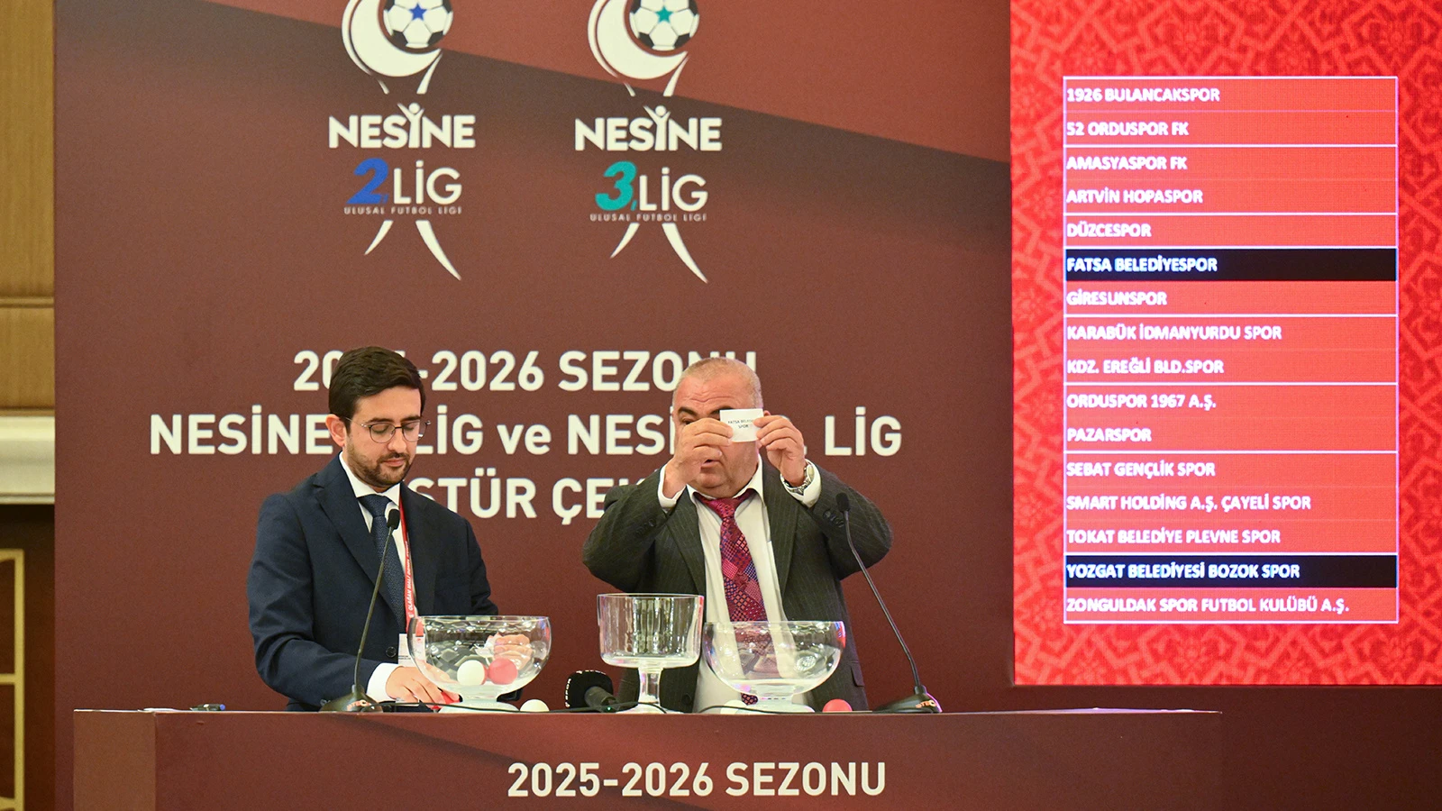 2. ve 3. Lig'in yeni sezon fikstürü çekildi