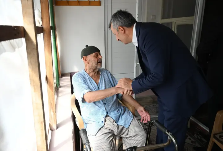 Edirne Valisi Sezer'den Kore Gazisi Şahin'e ziyaret