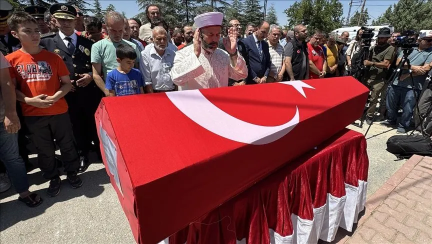 Orman yangını şehitlerinden Muharrem Can'ın cenazesi Konya'da defnedildi