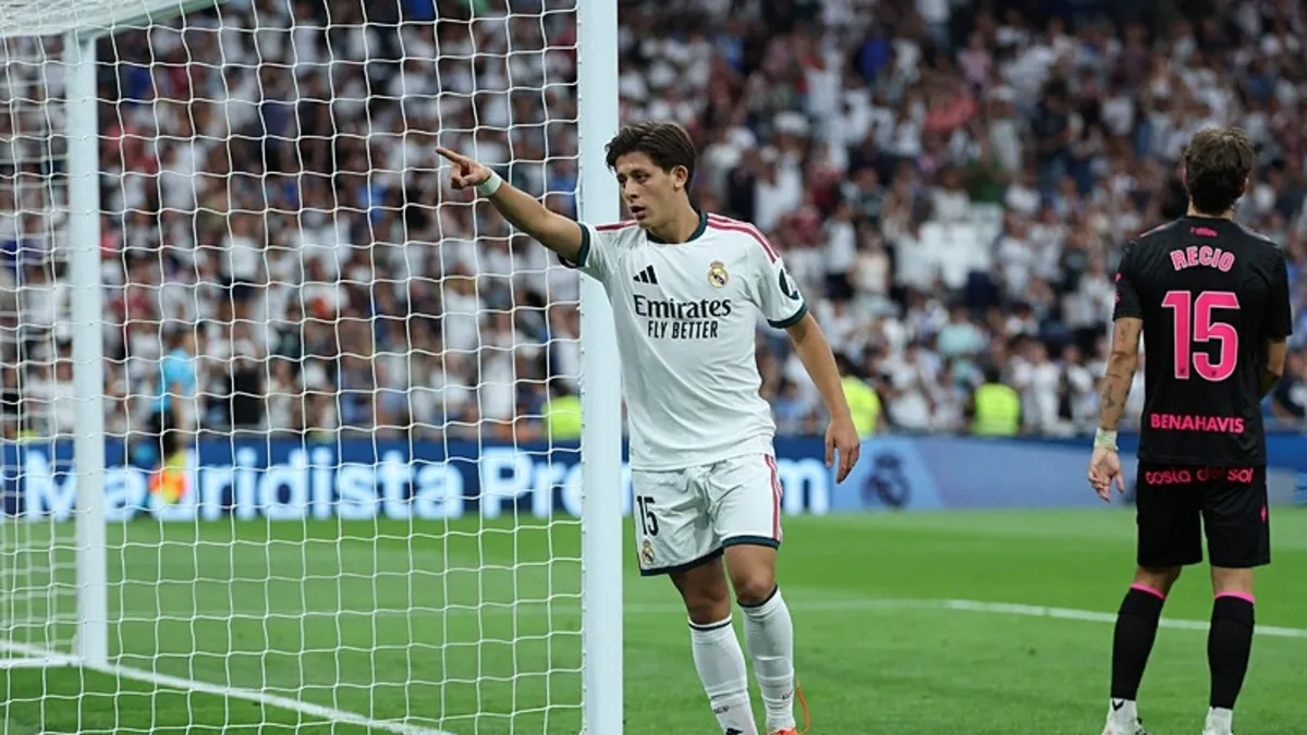 Arda Güler attı! Real Madrid sahasında Malaga'yı farklı geçti