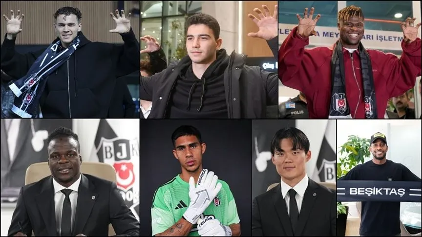 Beşiktaş'ta "değişim" 7 yeni isimle sürdü