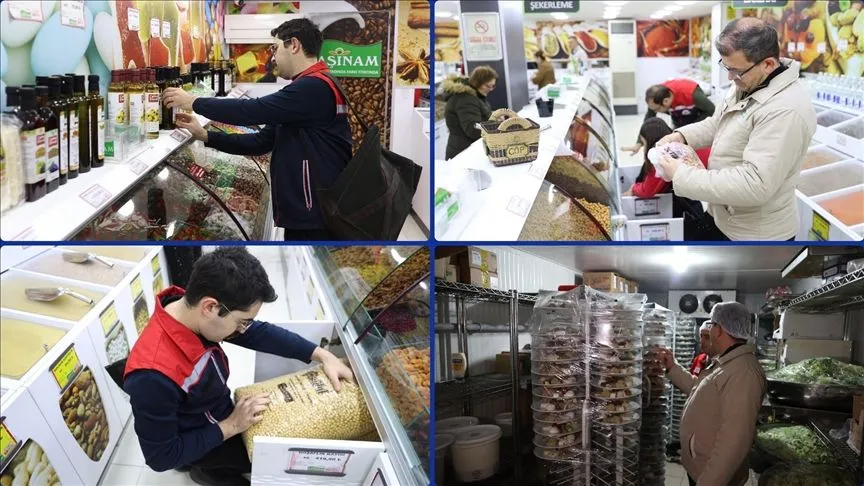 Trakya'da yılbaşı öncesi gıda satışı yapan işletmeler denetlendi