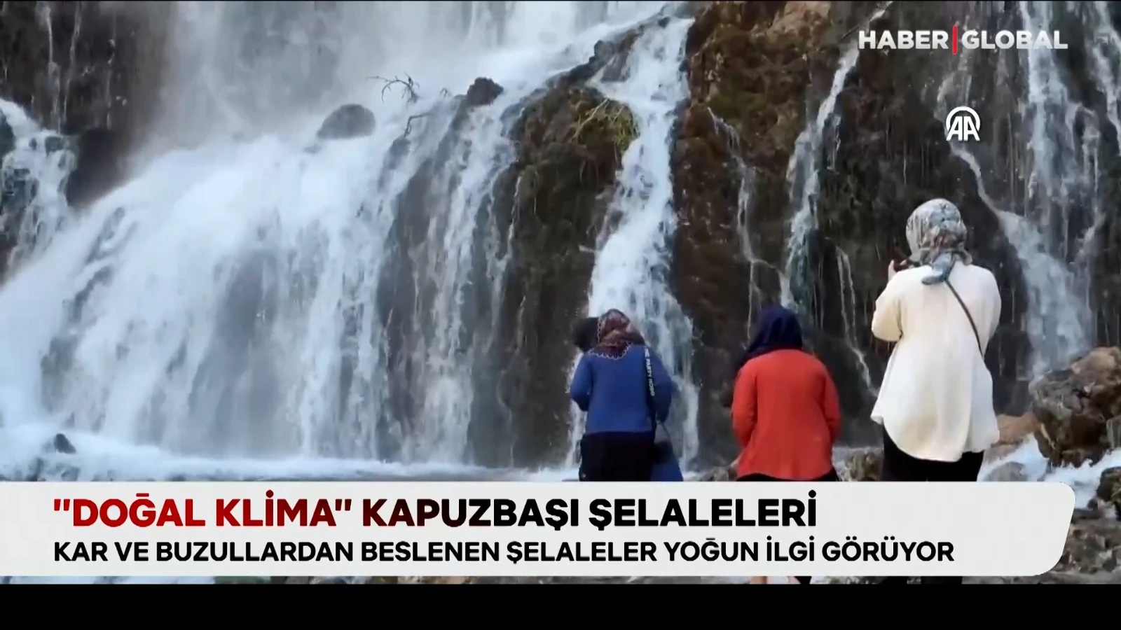 “Doğal klima” Kapuzbaşı Şelaleri, kar ve buzdan besleniyor