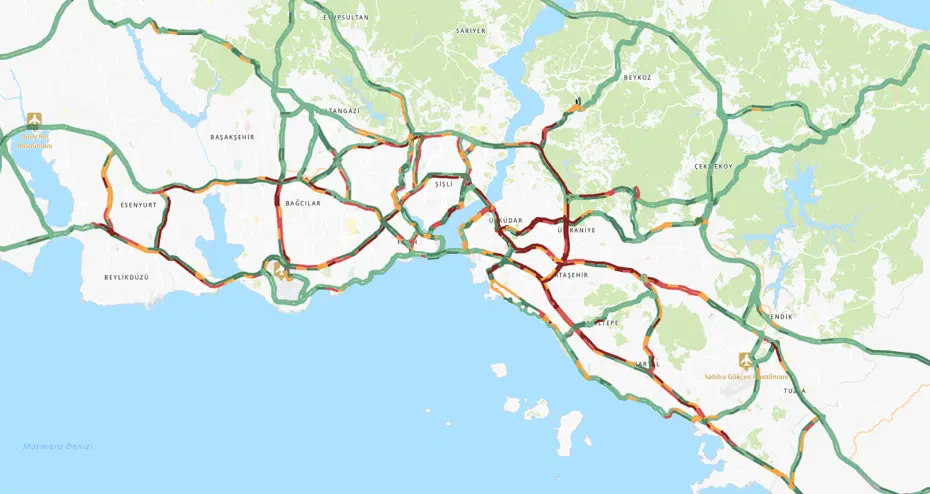 İstanbul'da sabah trafiği yüzde 74'e ulaştı