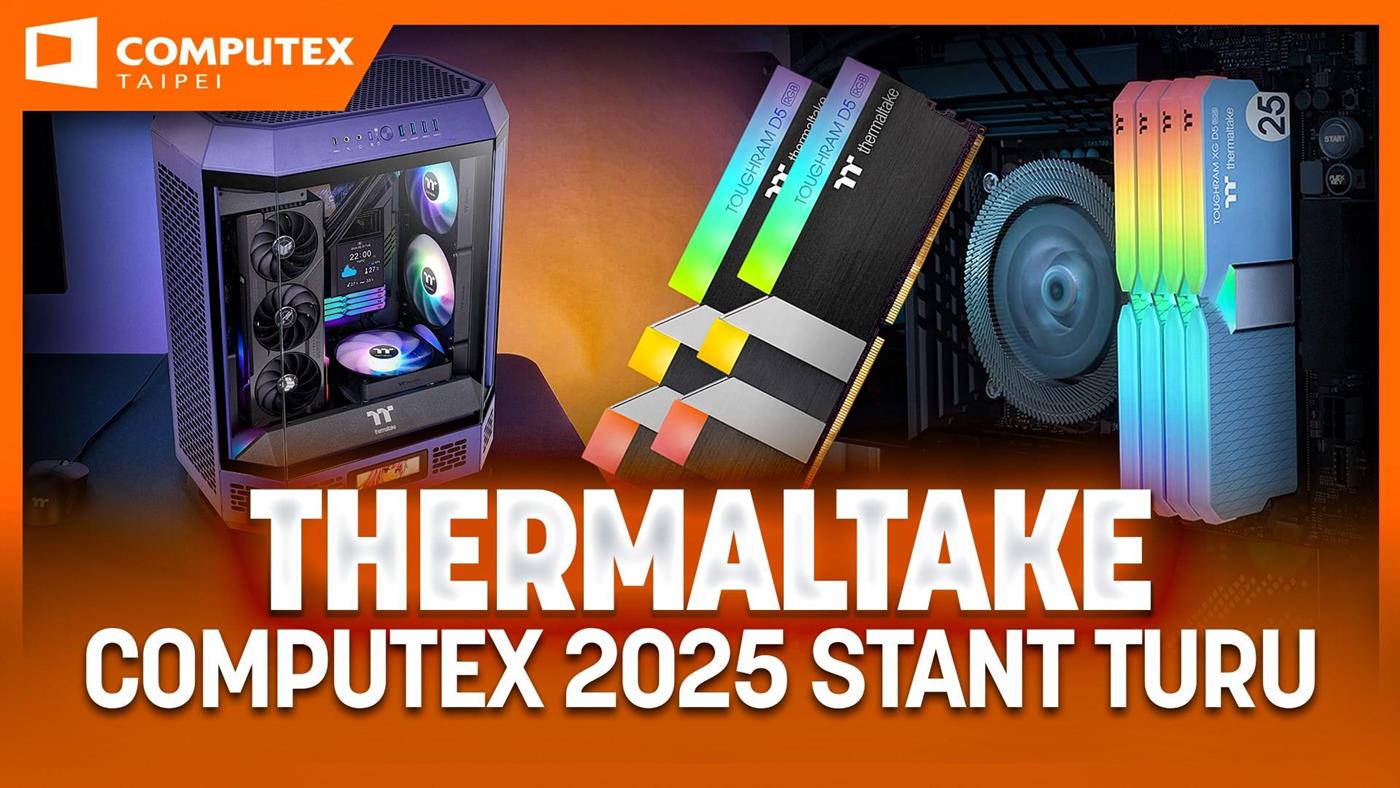 Thermaltake Kasanızı Renklendirmeye Geliyor! Computex 2025 Stant Turu