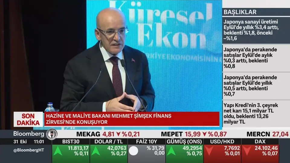 Şimşek: Enflasyonda yüzde 33 ilerlemedir ama yüzde 25-29 bandı zor