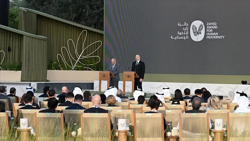 Aliyev ve Paşinyan'a "2026 Zayed İnsan Kardeşliği Ödülü" verildi