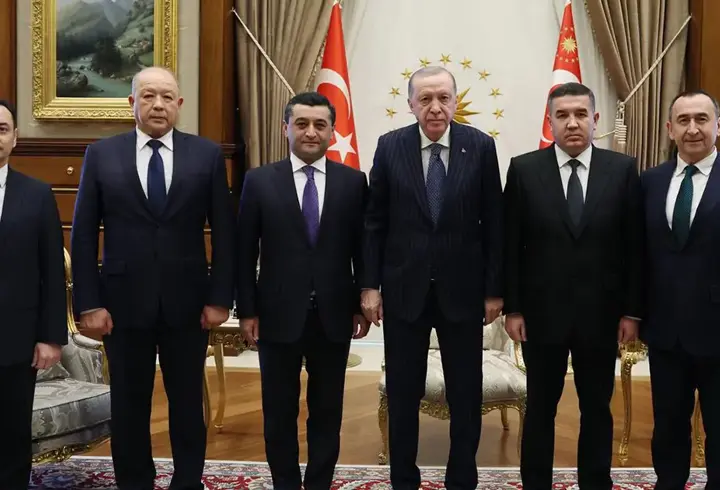 Cumhurbaşkanı Erdoğan, Özbekistan heyetini kabul etti