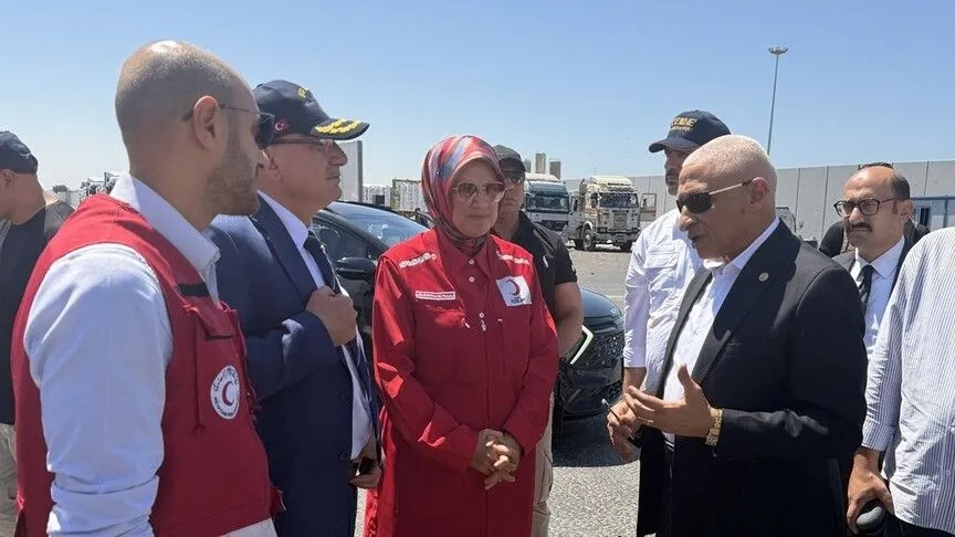 Türk Kızılay, Gazze'ye yönelik yardımlarını sürdürüyor