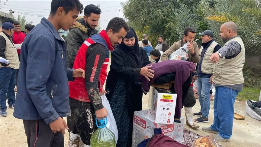 Kerkük'teki sel mağdurları için yardım kampanyası düzenlendi