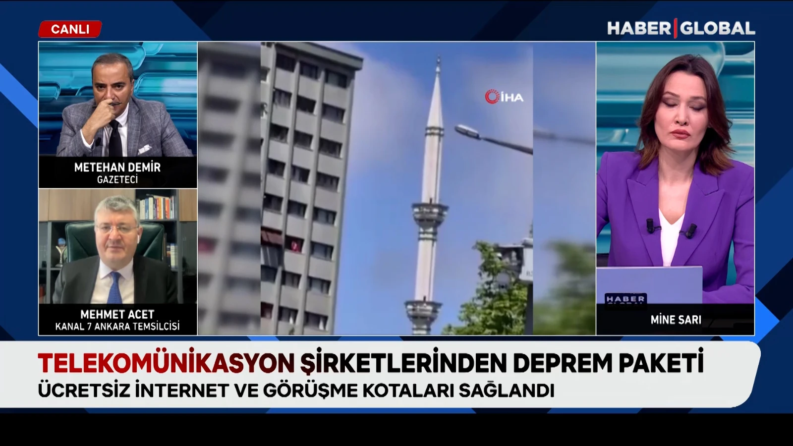 Telekomünikasyon şirketlerinden deprem paketleri