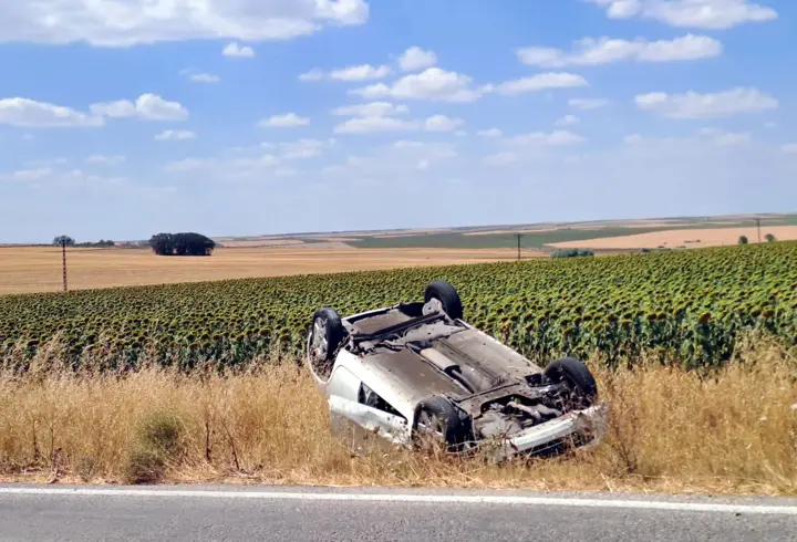 Tekirdağ’da kontrolden çıkan otomobil takla attı; 1 yaralı