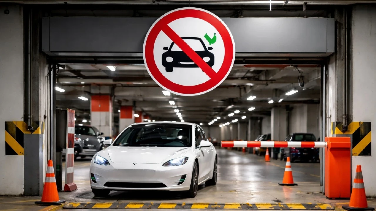 Elektrikli araçların otoparklara girişi yasaklandı