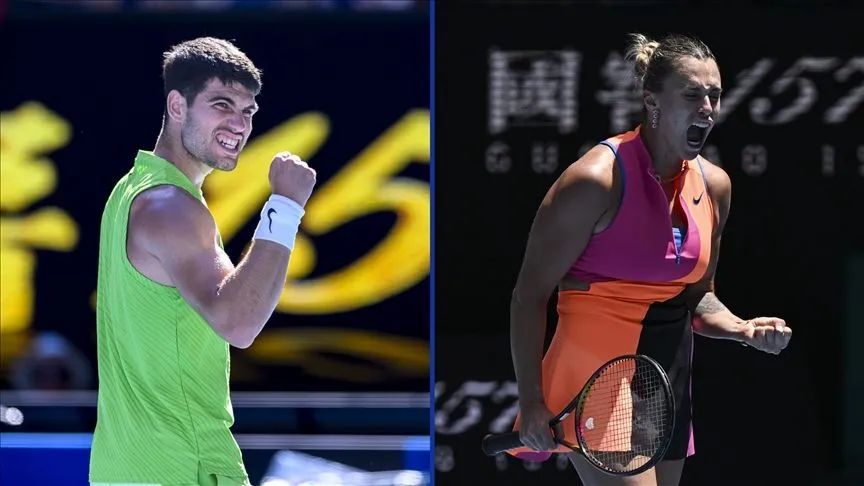 Avustralya Açık'ta Alcaraz ve Sabalenka çeyrek finale yükseldi