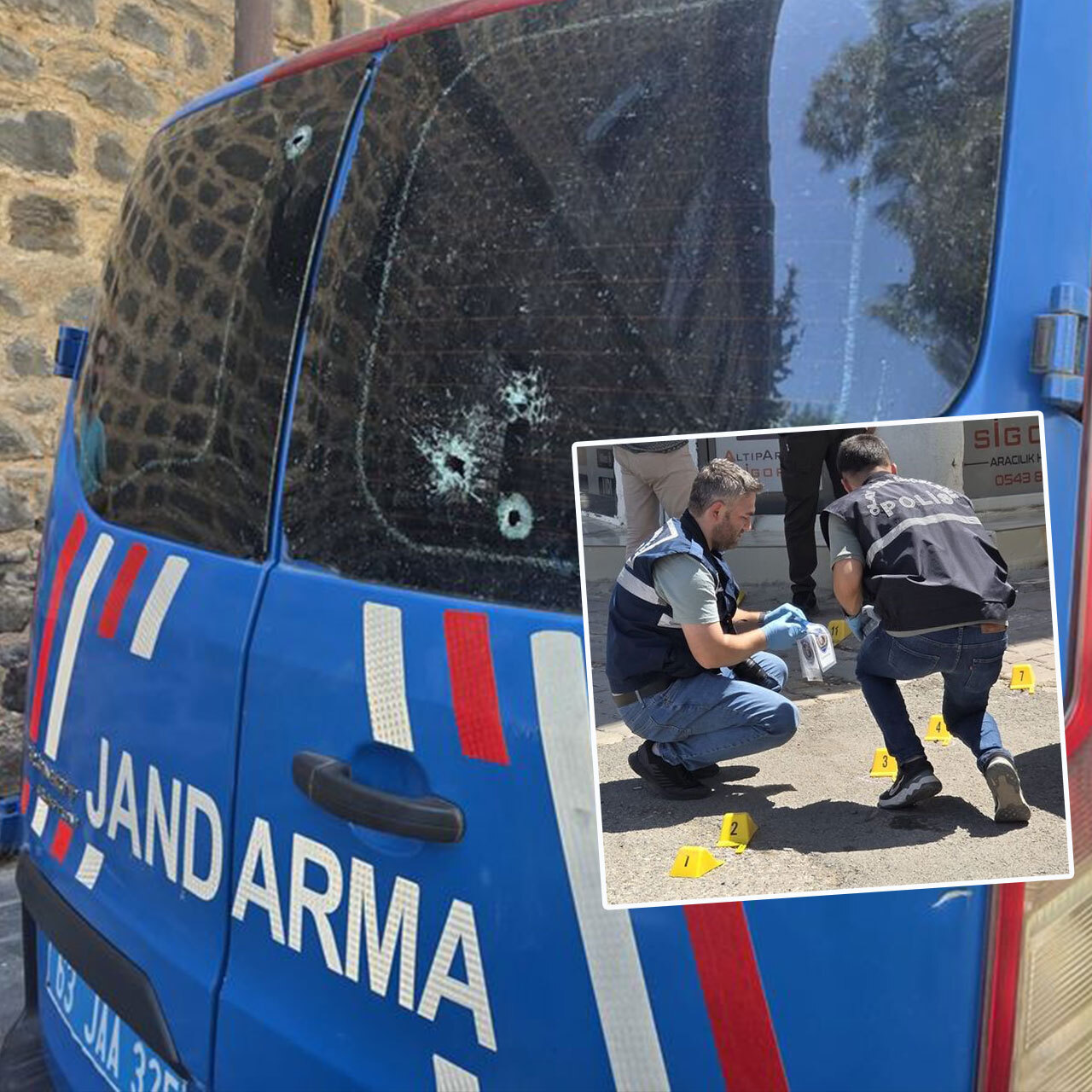 Jandarma aracında silahlı saldırı! İki kuzeni vurdular!