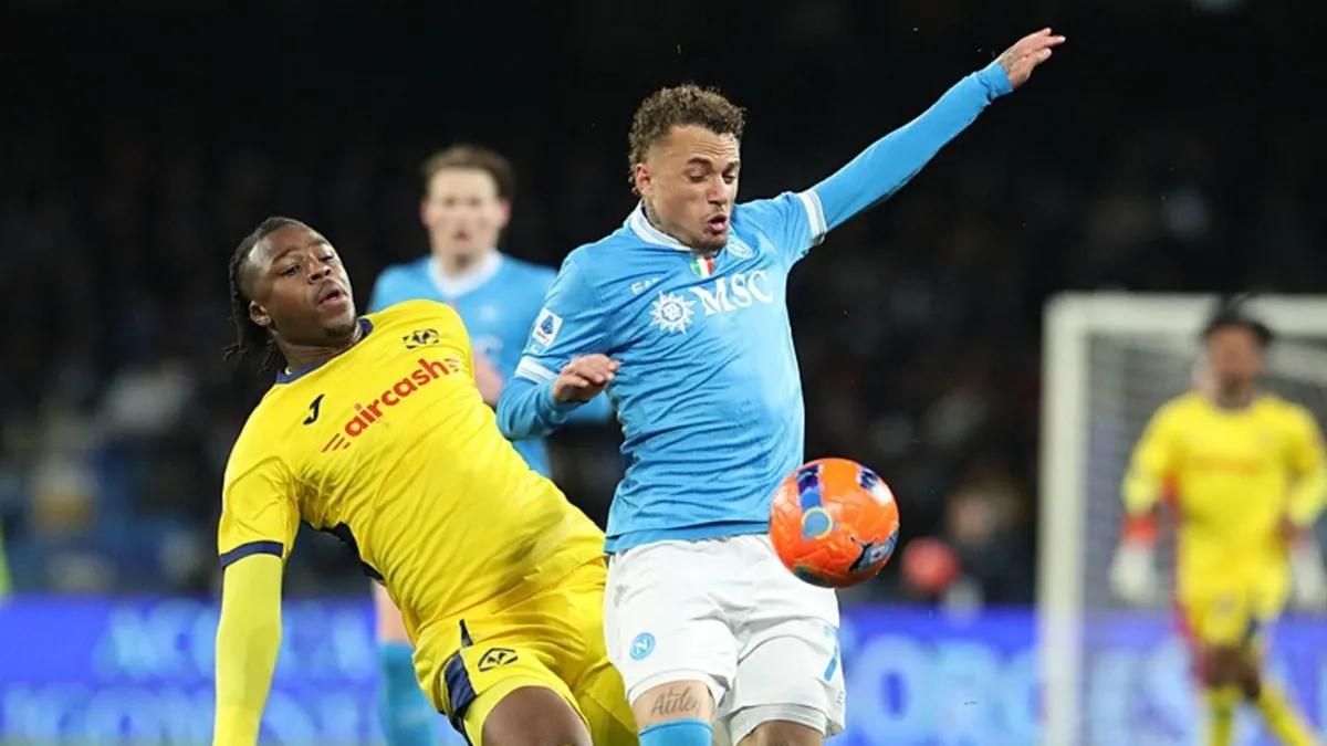 Napoli Verona ile berabere kaldı! Noa Lang asist yaptı