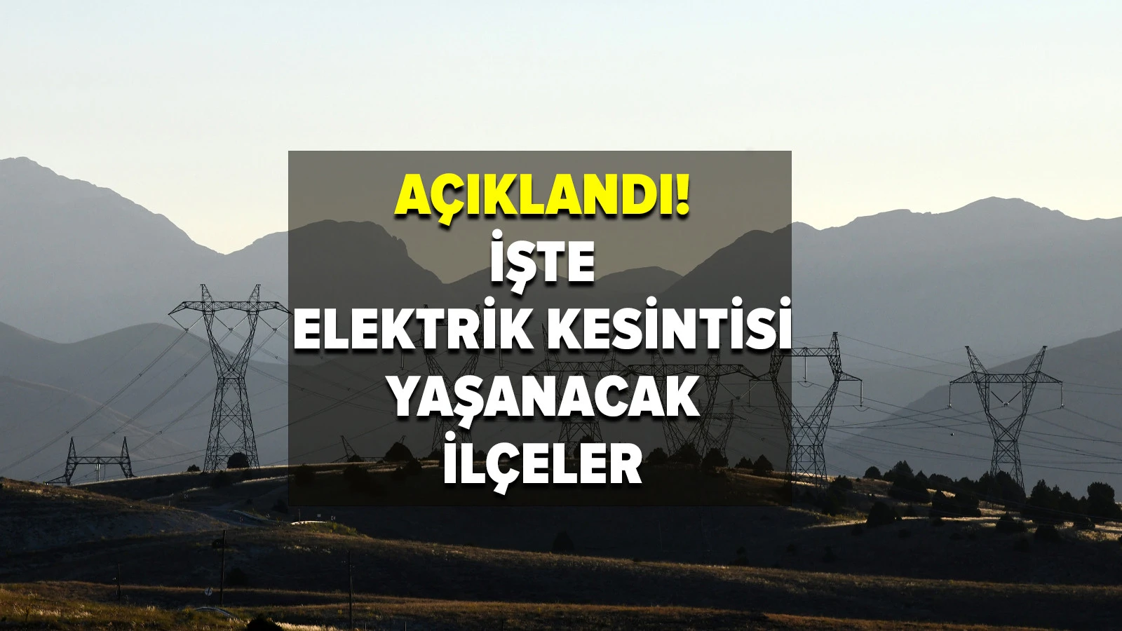 Elektrik Kesintisi Ne Zaman Bitecek? Bedaş Açıkladı