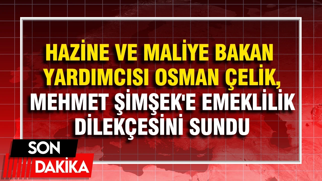 Hazine Ve Maliye Bakan Yardımcısı Osman Çelik, Mehmet Şimşek'e Emeklilik Dilekçesini Sundu