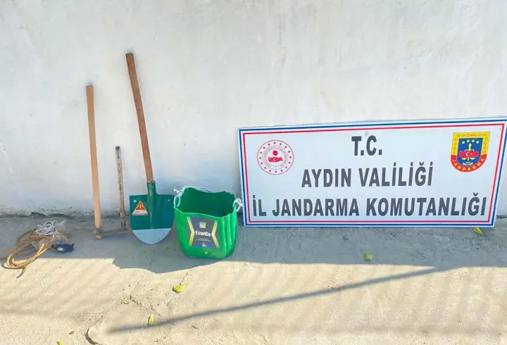 Aydın'da SİT alanında kaçak tarihi eser kazısına 6 gözaltı
