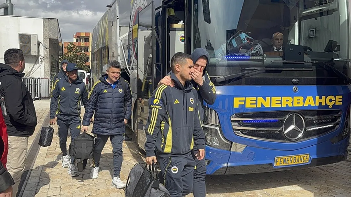 Fenerbahçe kafilesi Gaziantep’e geldi