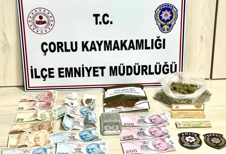 Çorlu'da uyuşturucu sattığı belirlenen şüpheli tutuklandı