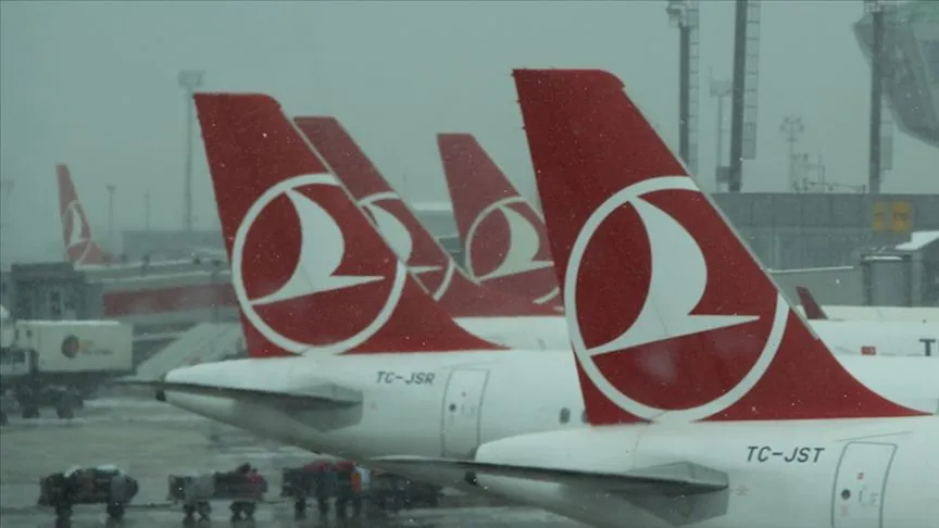 THY olumsuz hava koşulları nedeniyle 61 seferini karşılıklı olarak iptal etti