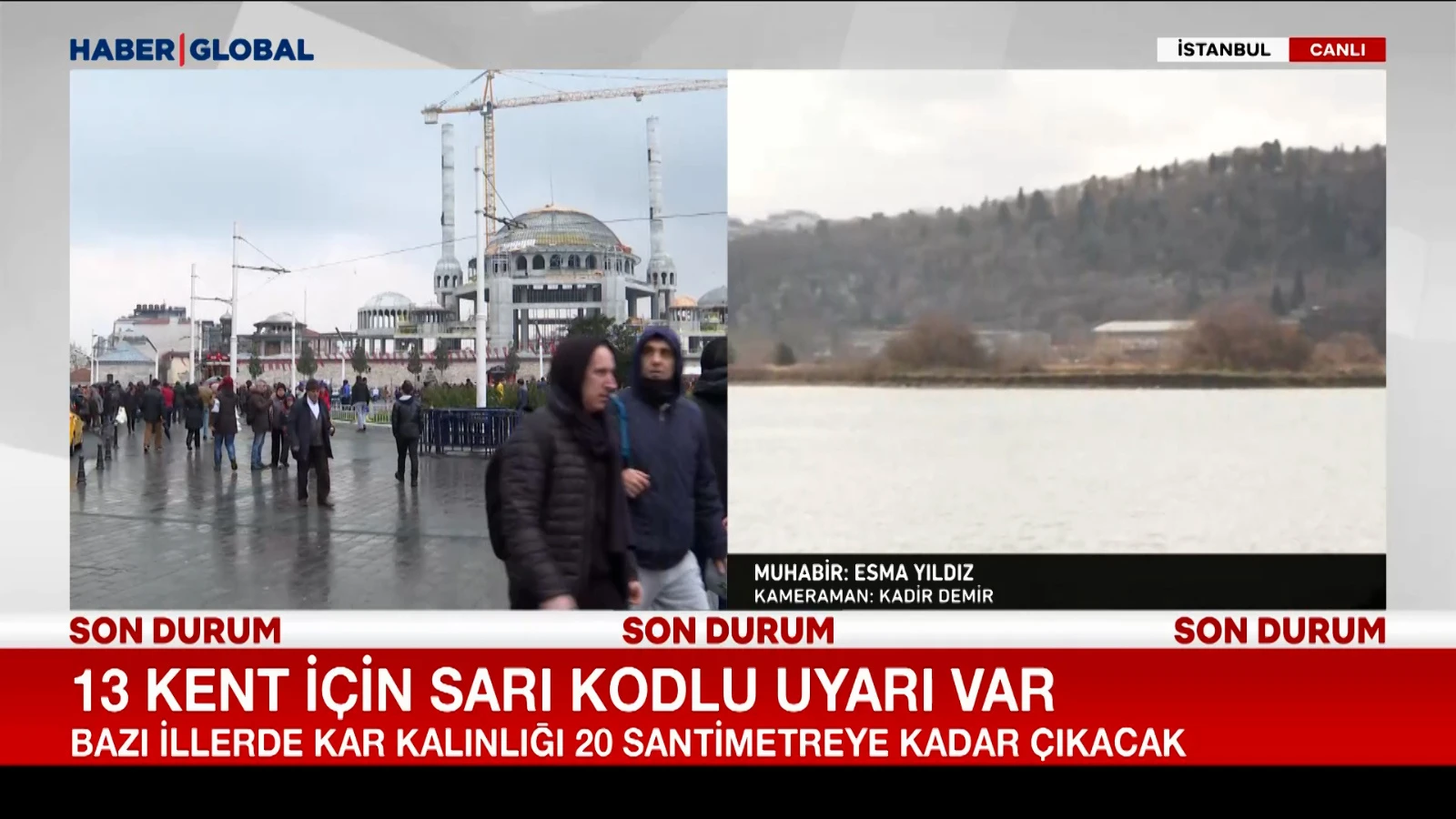 13 kent için sarı kodlu uyarı var! Kar kalınlığı 20 santimetreye çıkacak