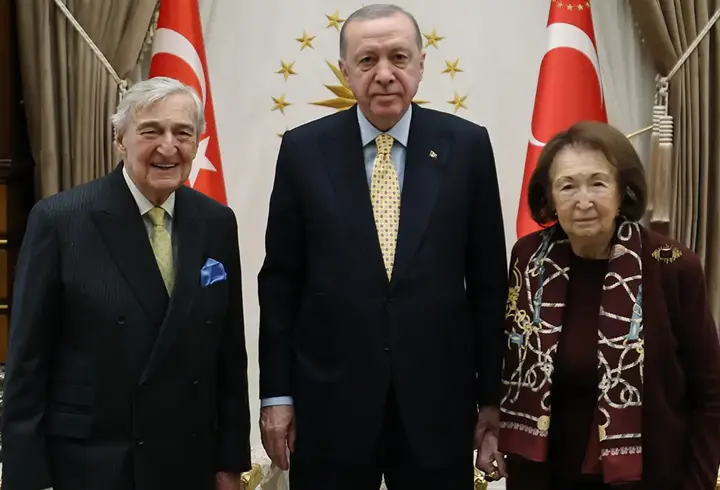 Cumhurbaşkanı Erdoğan, iş insanları Koç ve Arsel'i kabul etti