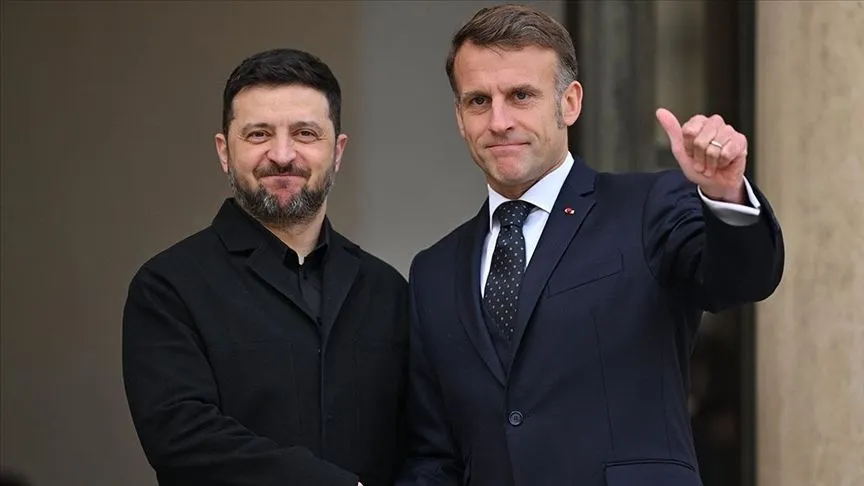Macron ve Zelenskiy, Trump’ın Ukrayna barış planını görüştü