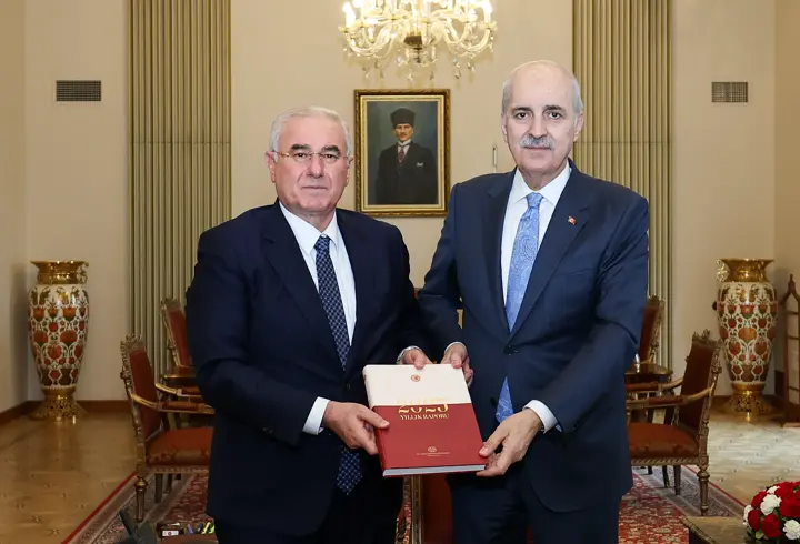 TBMM Başkanı Kurtulmuş, Kamu Başdenetçisi Akarca'yı kabul etti