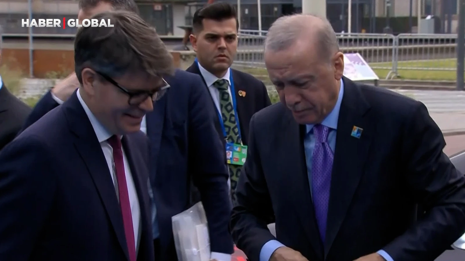 Cumhurbaşkanı Erdoğan, NATO Liderler Zirvesi alanına geldi
