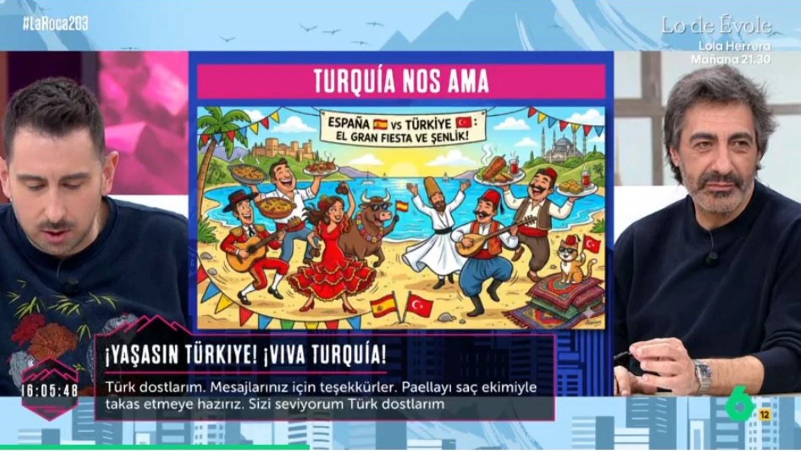 İspanya kanalında Türkçe konuşuldu: Sizi çok seviyoruz