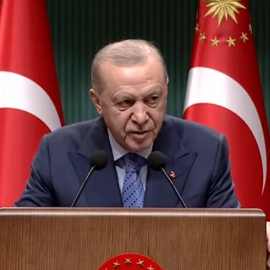 Kabine Toplantısı Sonrası Cumhurbaşkanı Erdoğan Açıklamalarda Bulunuyor