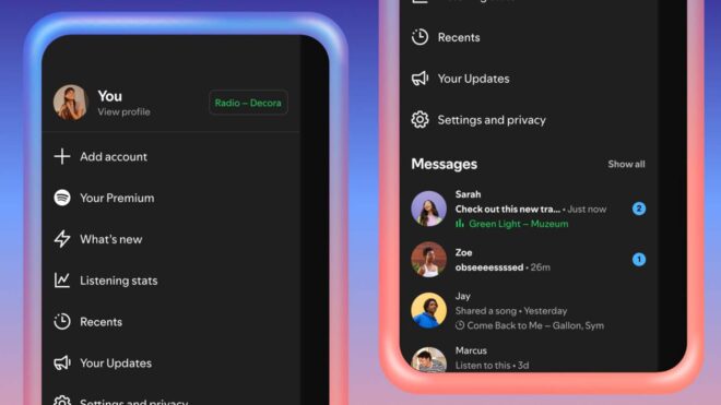 Spotify, iki yeni “Mesajlar” özelliği duyurdu