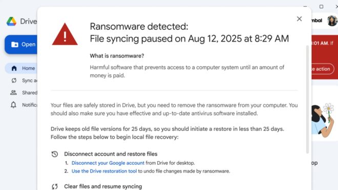 Google Drive için hazırlanan ransomware algılama ve dosya kurtarma özellikleri betadan çıkarıldı