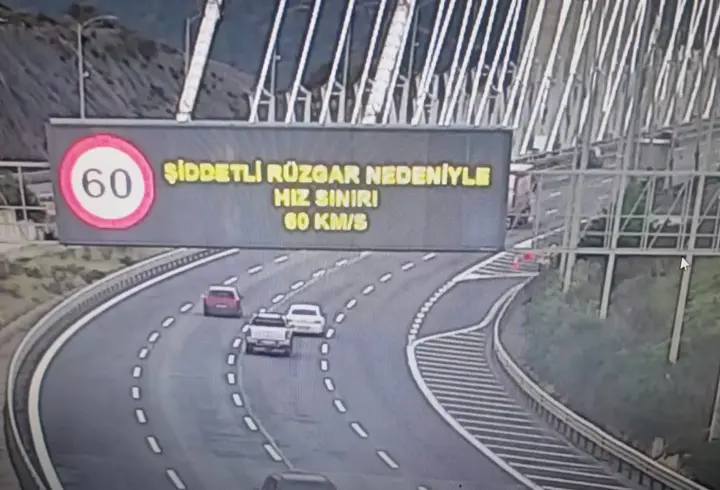 Bakanlıktan, Yavuz Sultan Selim Köprüsü için rüzgar uyarısı