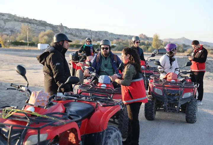 Kapadokya'da turistlere yönelik kullanılan arazi araçları denetlendi