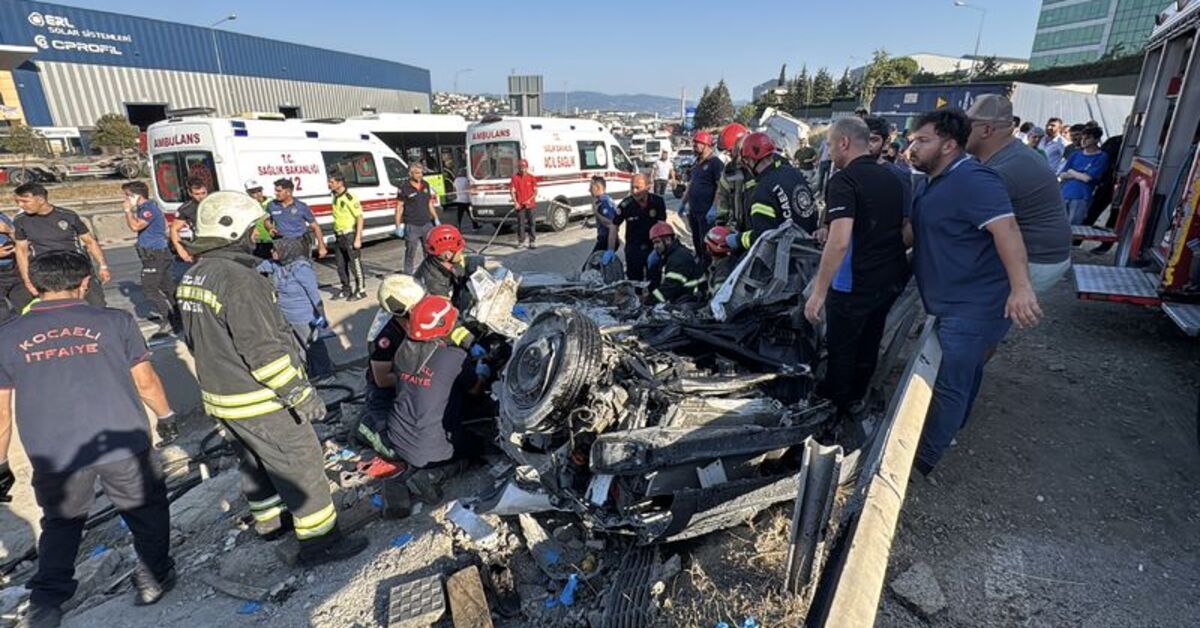 Kocaeli'de zincirleme kaza: 5 ölü, 1 yaralı