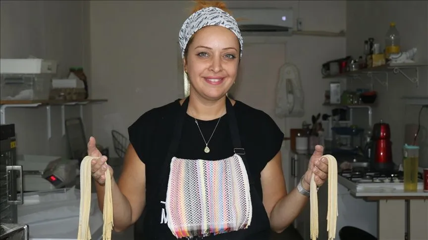 Kadın girişimci makarna imalathanesi kurma hayalini destekle gerçekleştirdi 