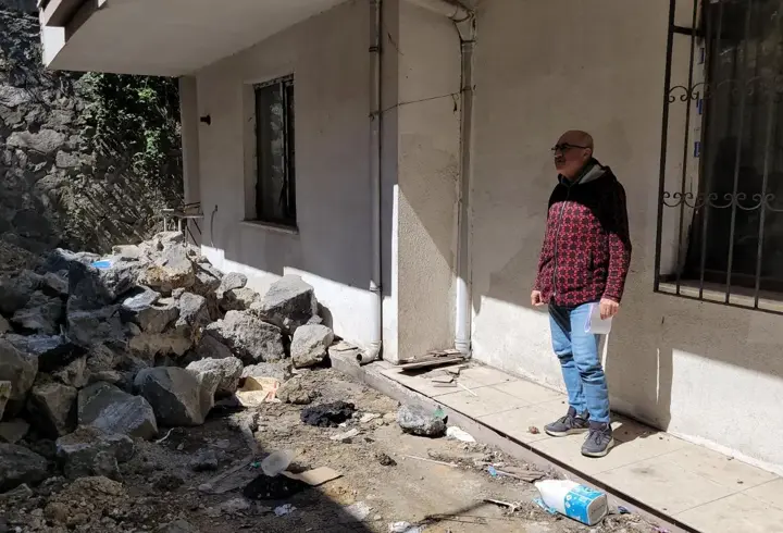 İstinat Duvarı Çöktü, Bina Sakinleri ile Müteahhit Mahkemelik Oldu